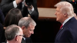 Donald Trump and John Roberts