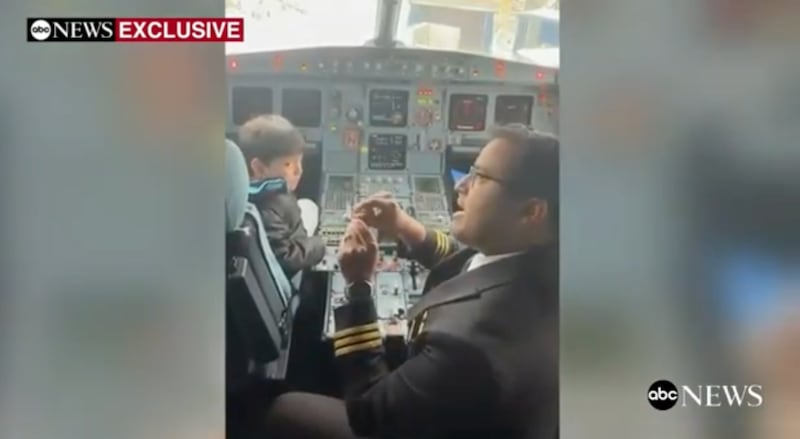 Liam Conejo Ramos was invited into the cockpit by the plane's captain.
