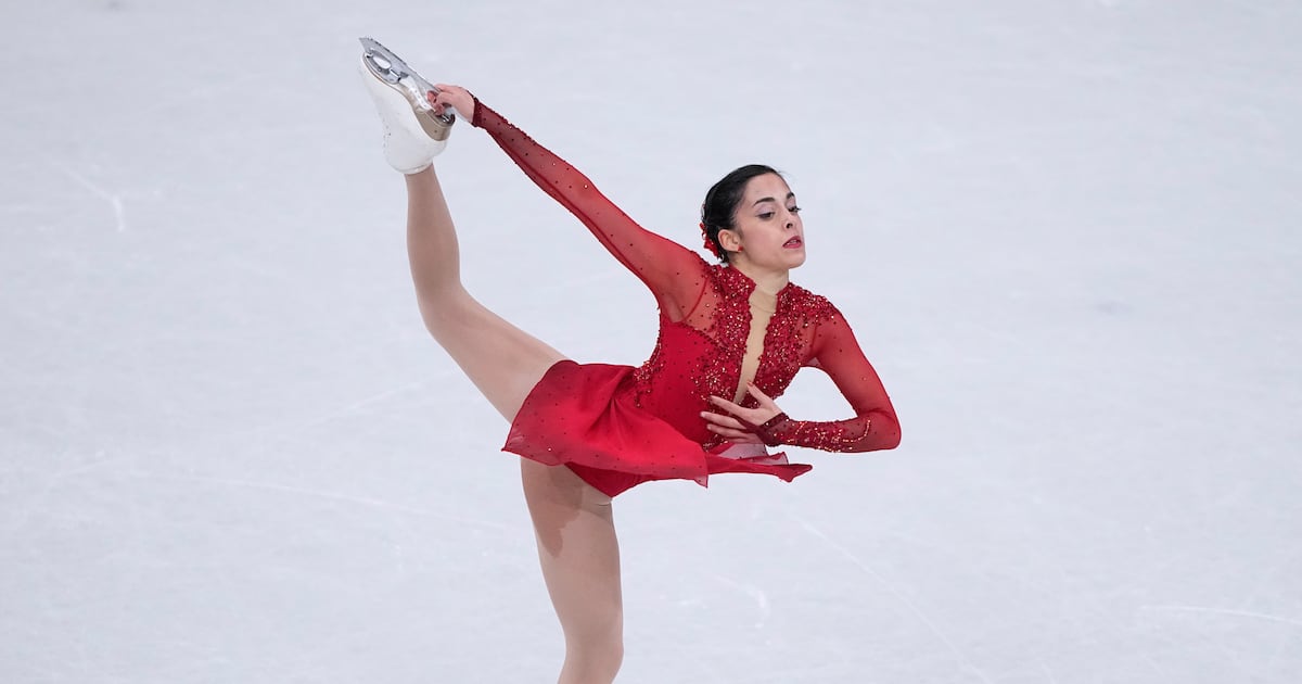 Madeline Schizas becomes viral sensation during Olympic figure skating team event