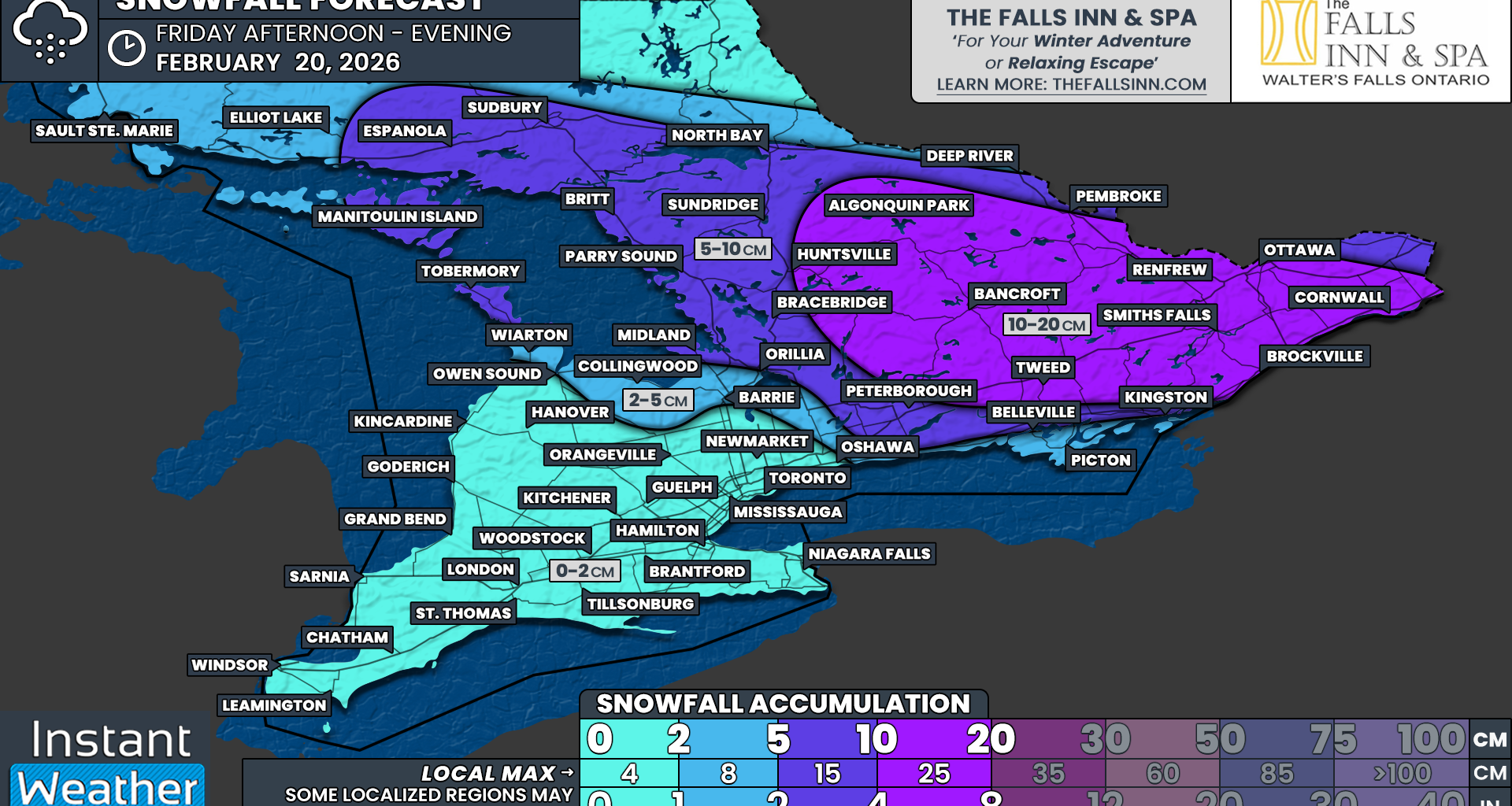 Up to 20cm of Heavy Snow to Slam Ottawa, Central and Eastern Ontario Friday as Evening Commute Faces Travel Headaches