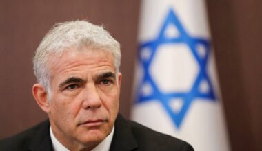 Yair Lapid attends a cabinet meeting at the Prime Minister's office in Jerusalem May 15, 2022. (Photo: Abir Sultan/Pool via REUTERS/File Photo)