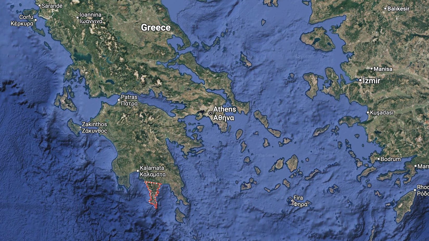 map of greece