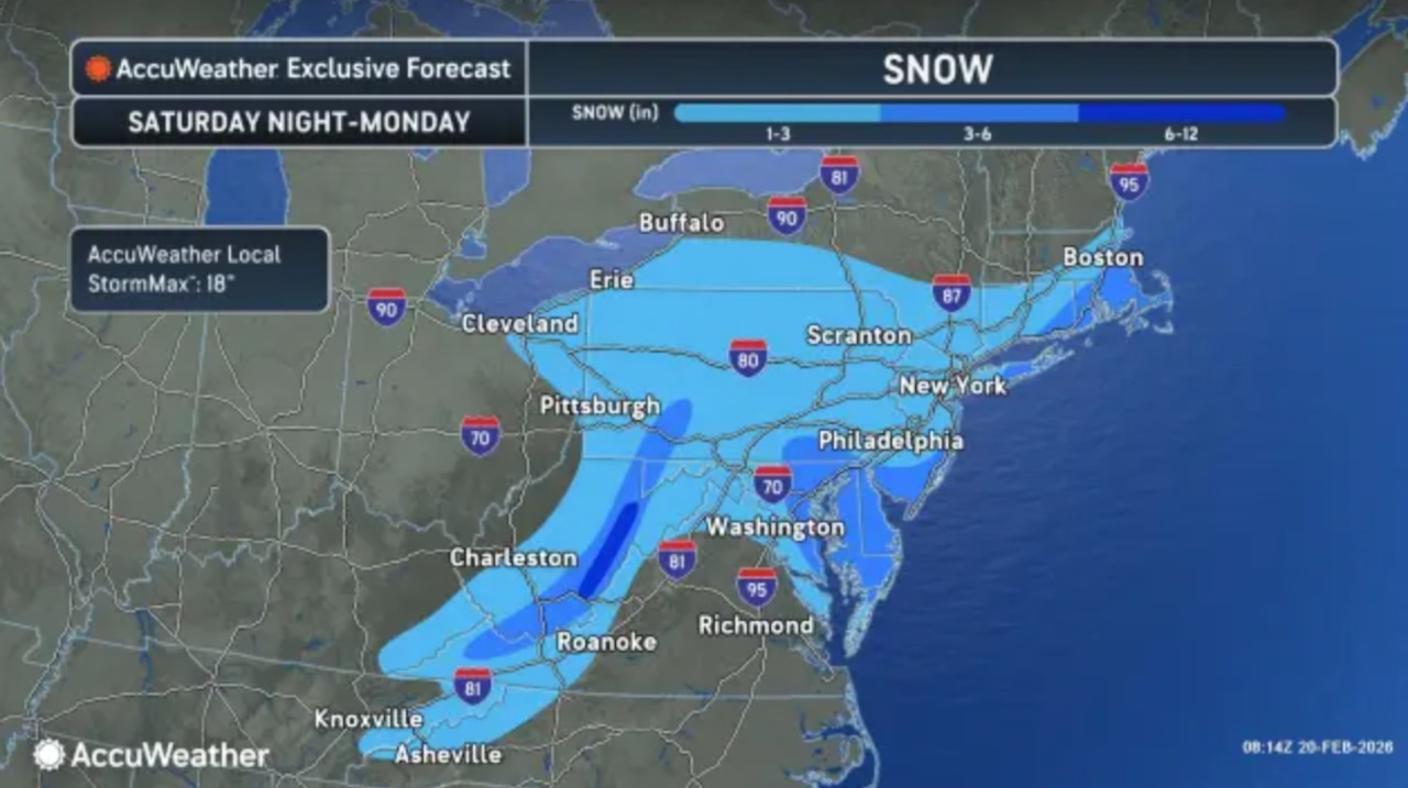 N.J. weather: Up to 6 inches of snow in initial forecast for weekend winter storm