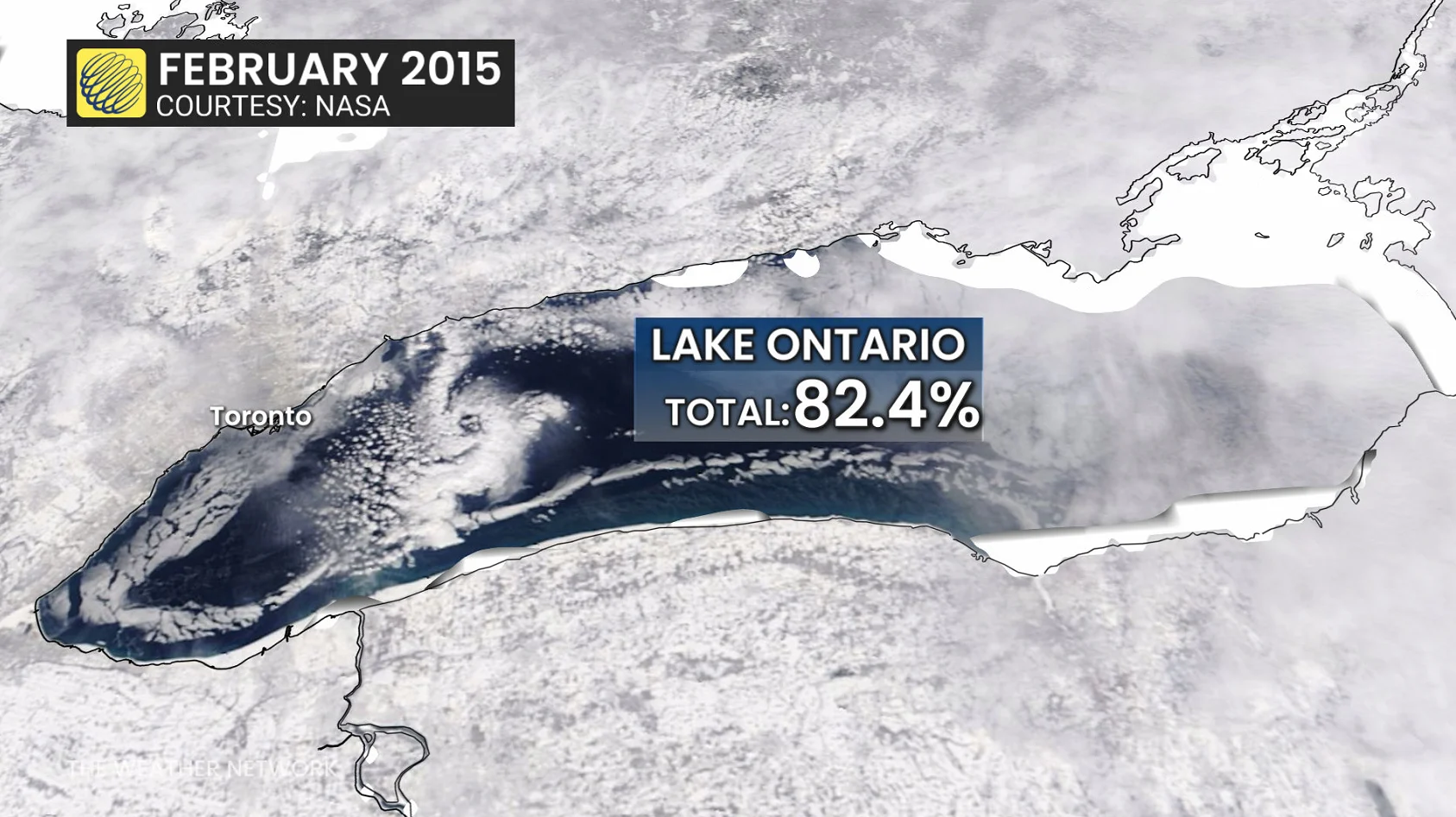 Lake Ontario Ice Coverage February 2015