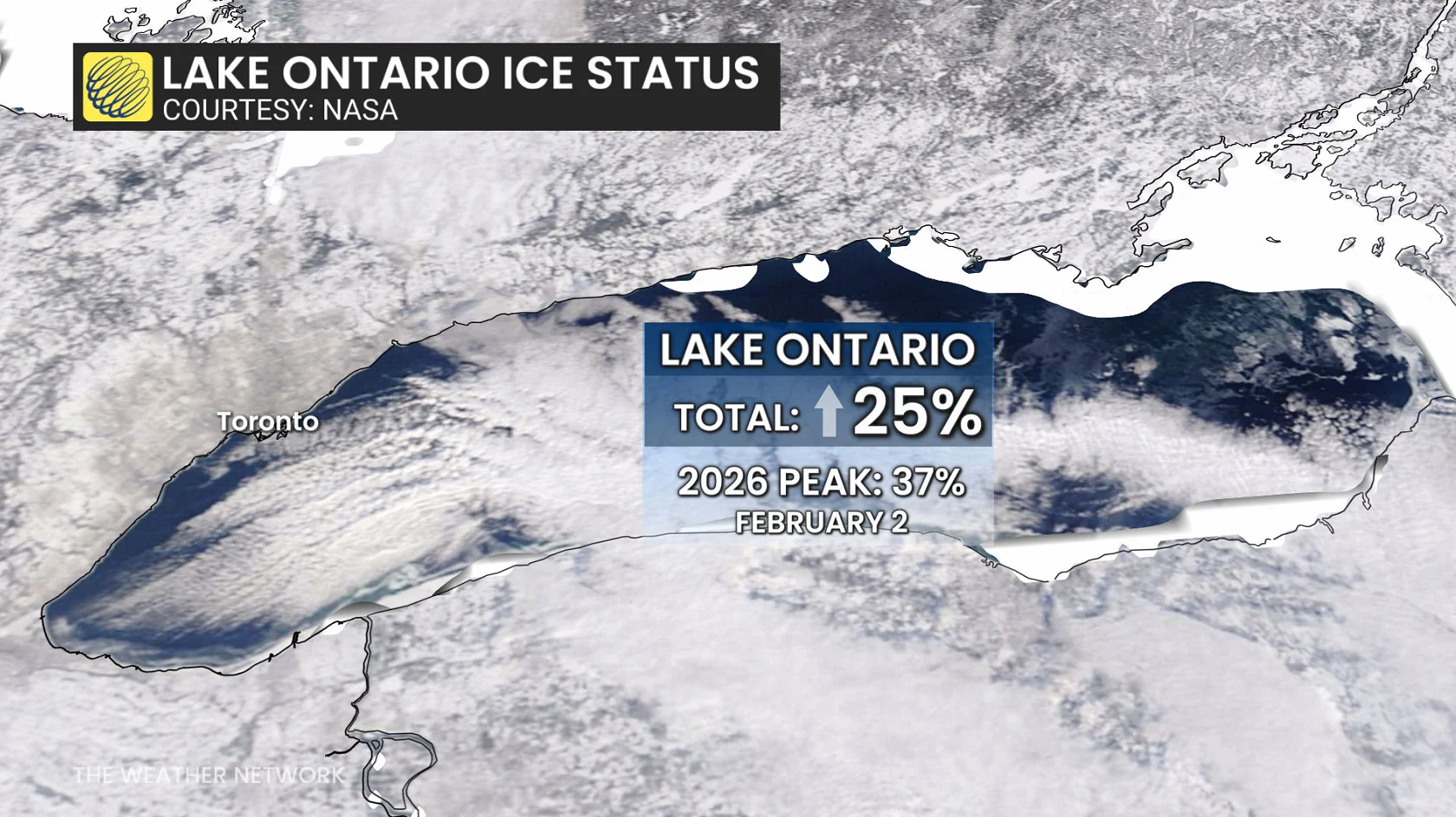 Lake Ontario Ice Status February 2026