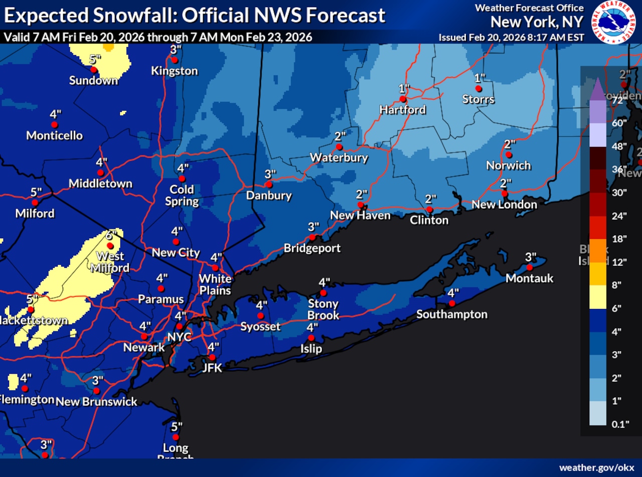 NJ early snow forecast