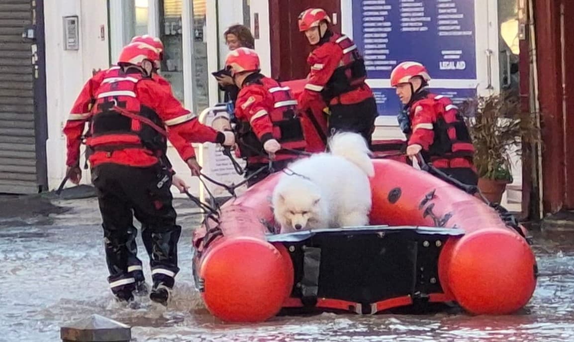 Dozens rescued as burst water main floods busy north London street - London Evening Standard