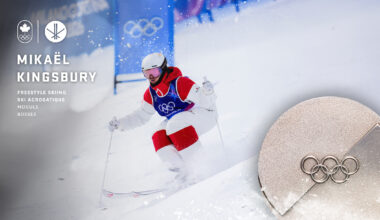 Mikaël Kingsbury wins silver for fourth Olympic medal in men's moguls