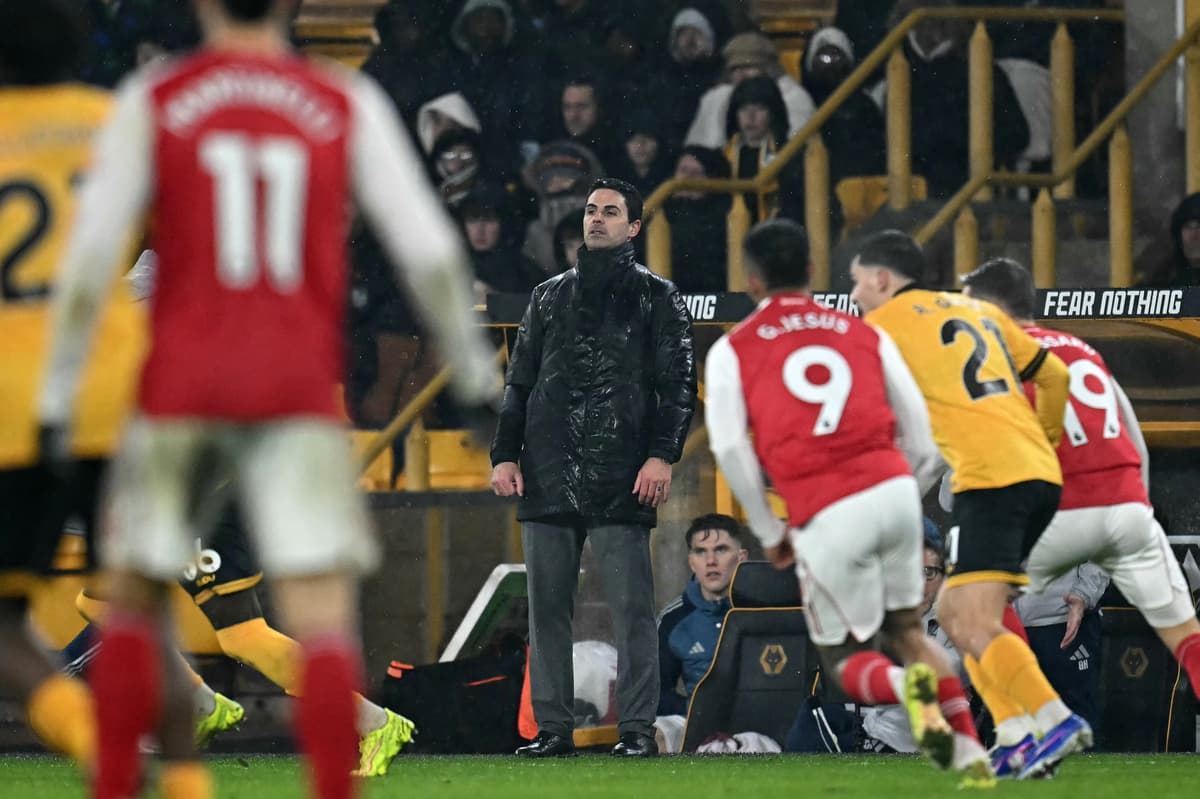 Mikel Arteta sends warning to Arsenal players after Wolves draw - London Evening Standard