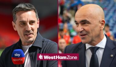 Gary Neville taken aback by Roberto Martinez prediction for Liverpool vs West Ham