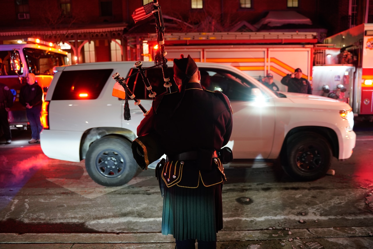 Camden Firefighter Procession