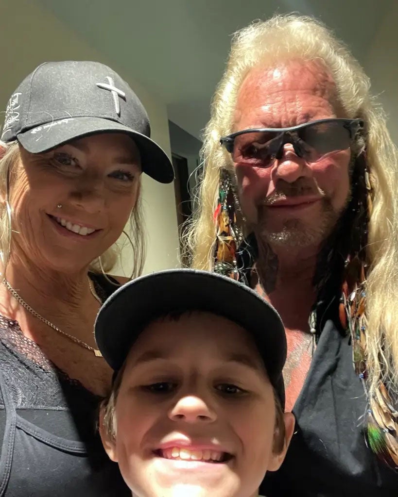 Dog the Bounty Hunter seen with his wife Francie and late stepgrandson Anthony