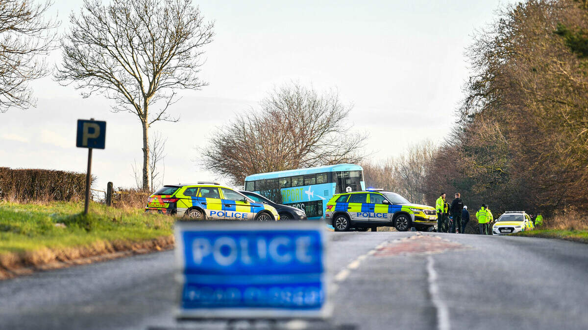 Ballyrobin Road: Emergency services respond to serious collision involving car and bus