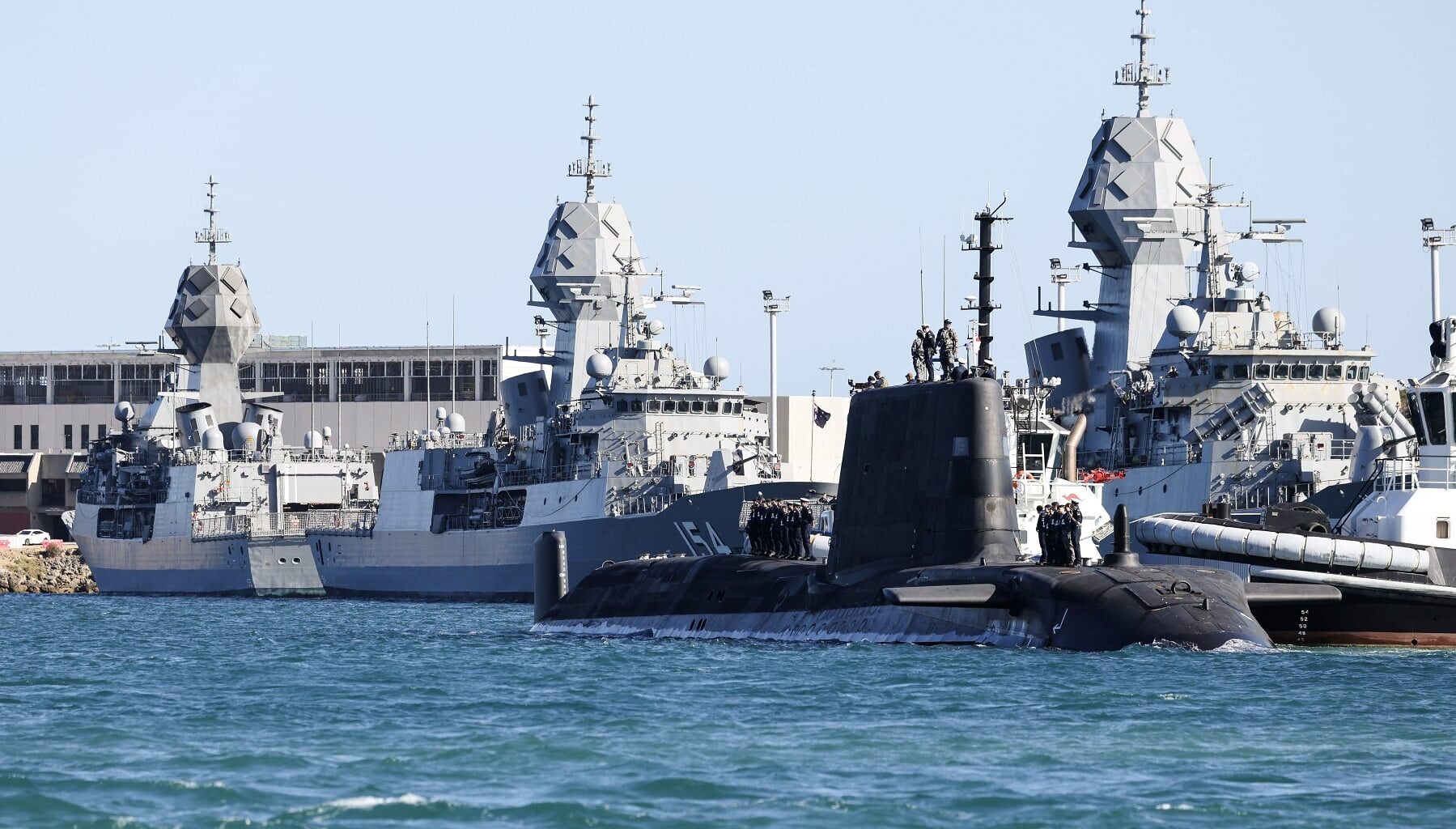 Royal Navy Submarine In Historic Visit To Australia