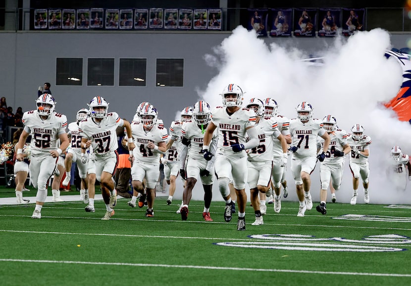 Frisco Wakeland enters the field to face Frisco Lone Star in a District 5-5A Division I high...