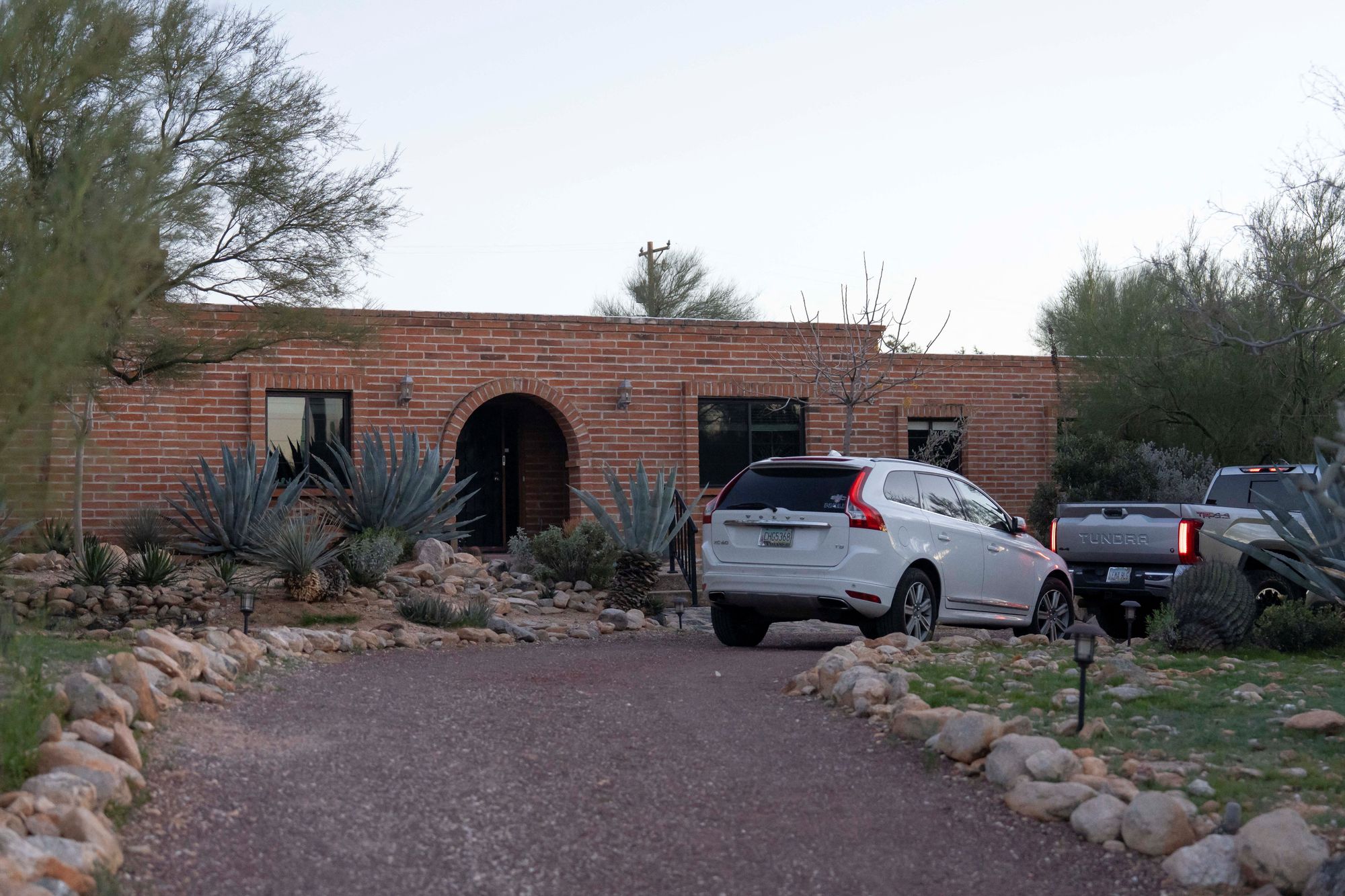 Cars were seen parked outside Nancy Guthrie's home on Wednesday. The 84-year-old disappeared from her Arizona home over the weekend
