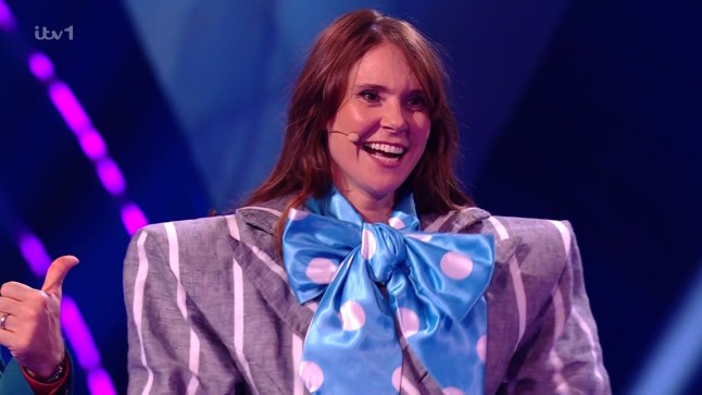 Kate Nash reveal. The Masked Singer 24.01 (Picture: ITV)