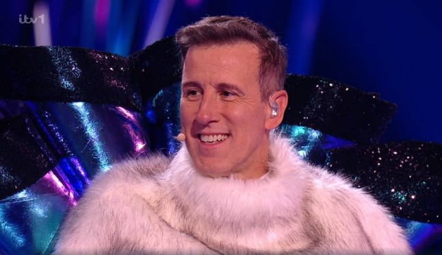 Anton Du Beke reveal. The Masked Singer 24.01 (Picture: ITV)