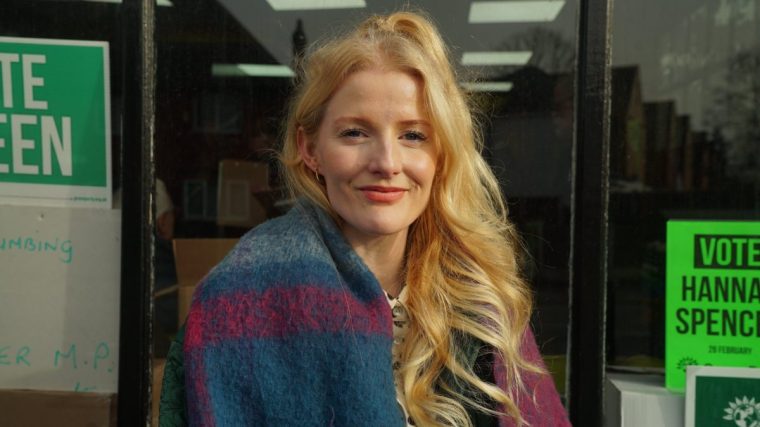 Green candidate Hannah Spencer