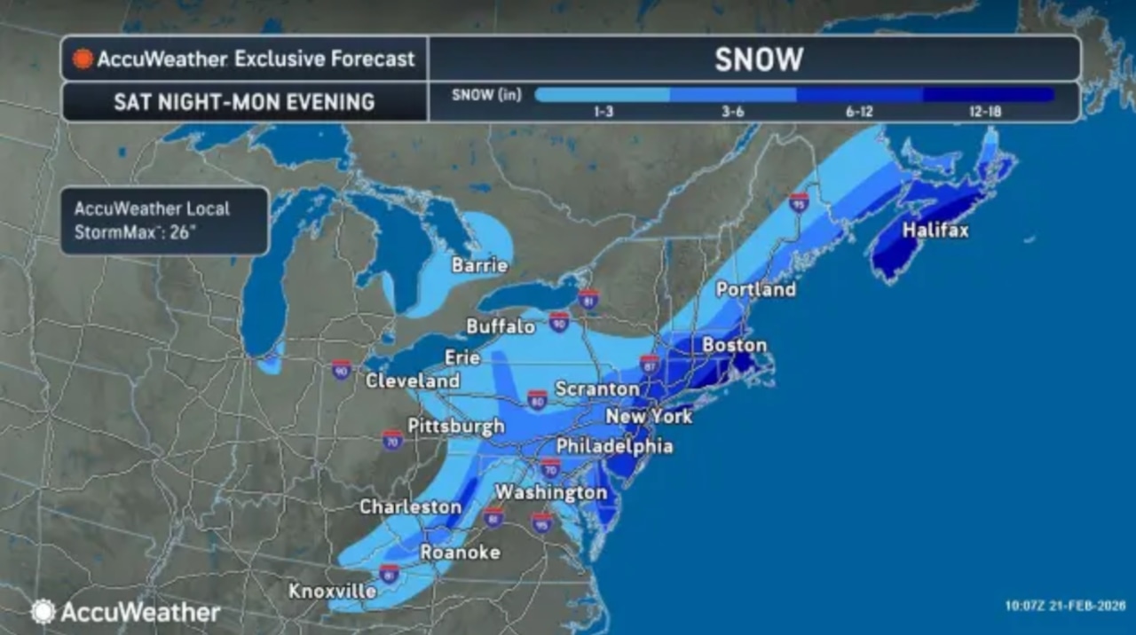 N.J. weather: Up to 20 inches of snow, blizzard warning with 55 mph winds