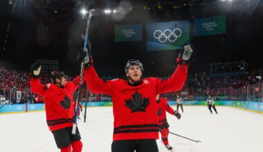 Nathan MacKinnon the hero as Canada comes back again to beat Finland, reach gold-medal game