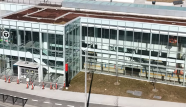 Video shows pipe burst at Mount Dennis Station