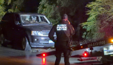 3 arrested after early-morning shots fired in Surrey, police suspect extortion