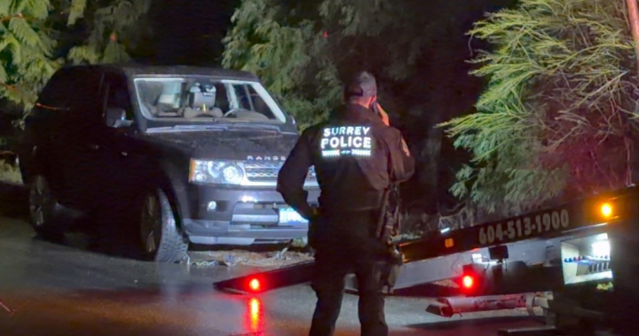 3 arrested after early-morning shots fired in Surrey, police suspect extortion