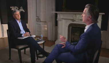 Gavin Newsom Slaps Back At Sean Hannity Over SAT Comment