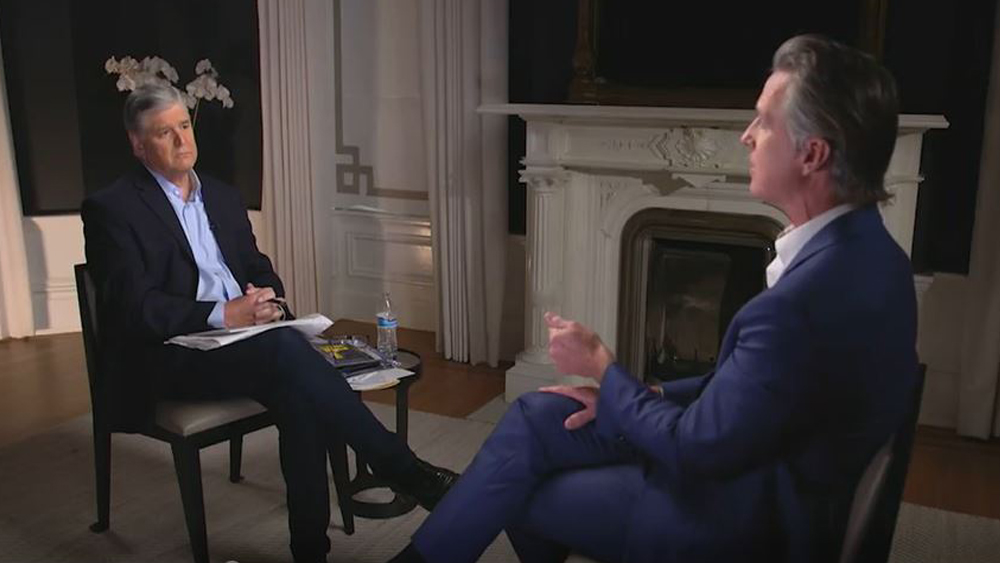 Gavin Newsom Slaps Back At Sean Hannity Over SAT Comment