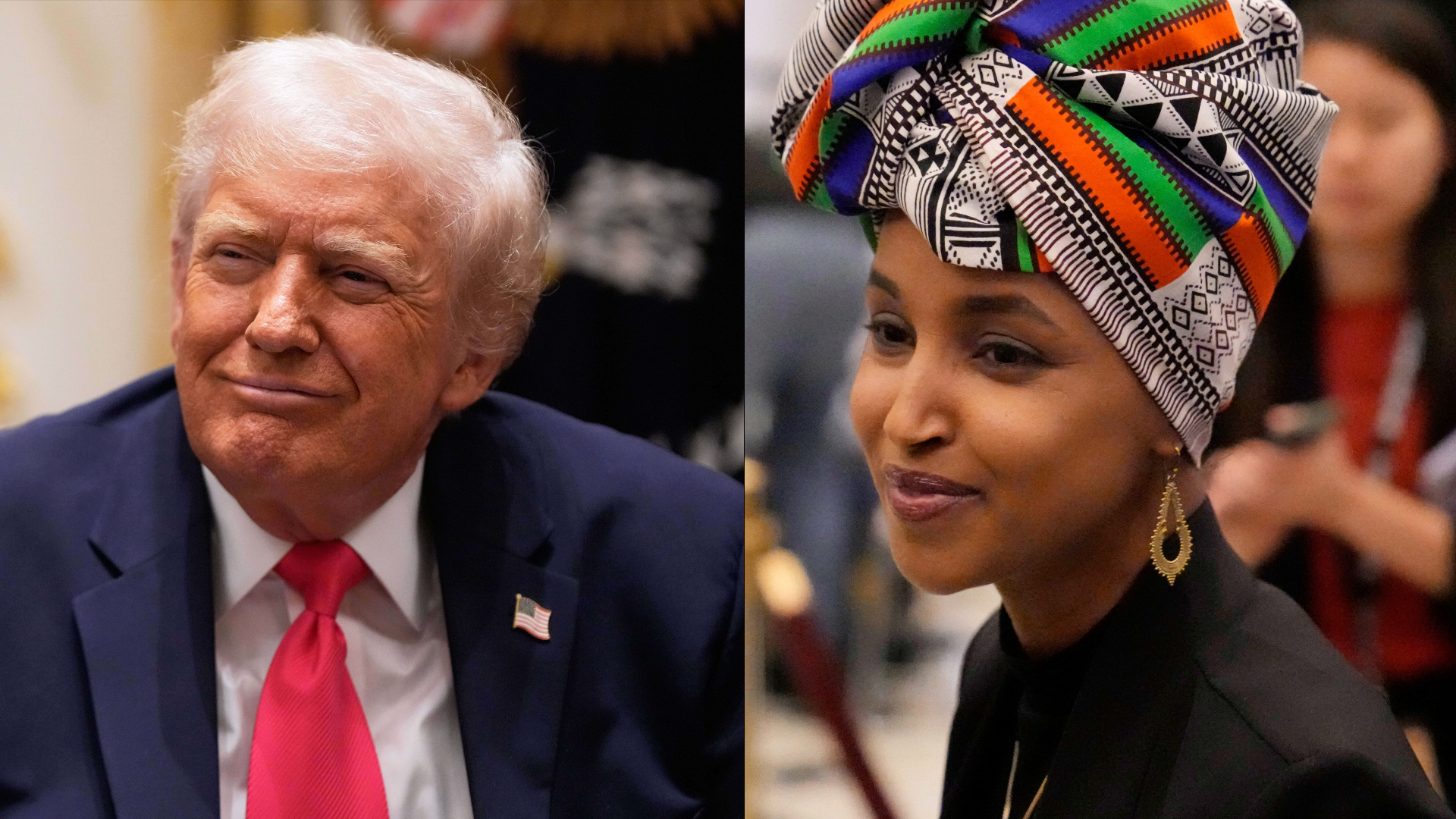 Click to play video: 'Trump calls Ilhan Omar, US Somalis ‘garbage,’ claims they’ve ripped off Minnesota for billions'