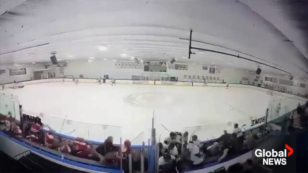 Click to play video: 'Video captures chaos inside Rhode Island ice rink during shooting that killed 2'