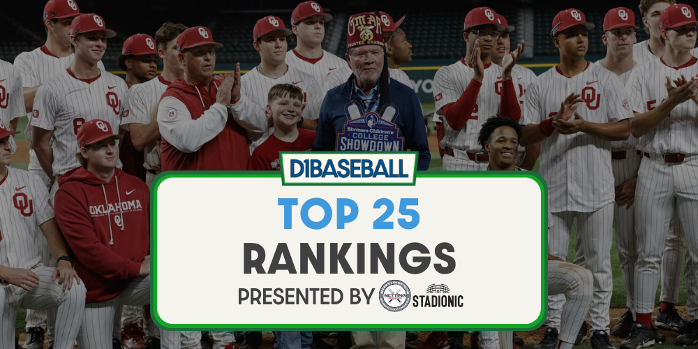 No change at top; OU, WVU enter rankings • D1Baseball