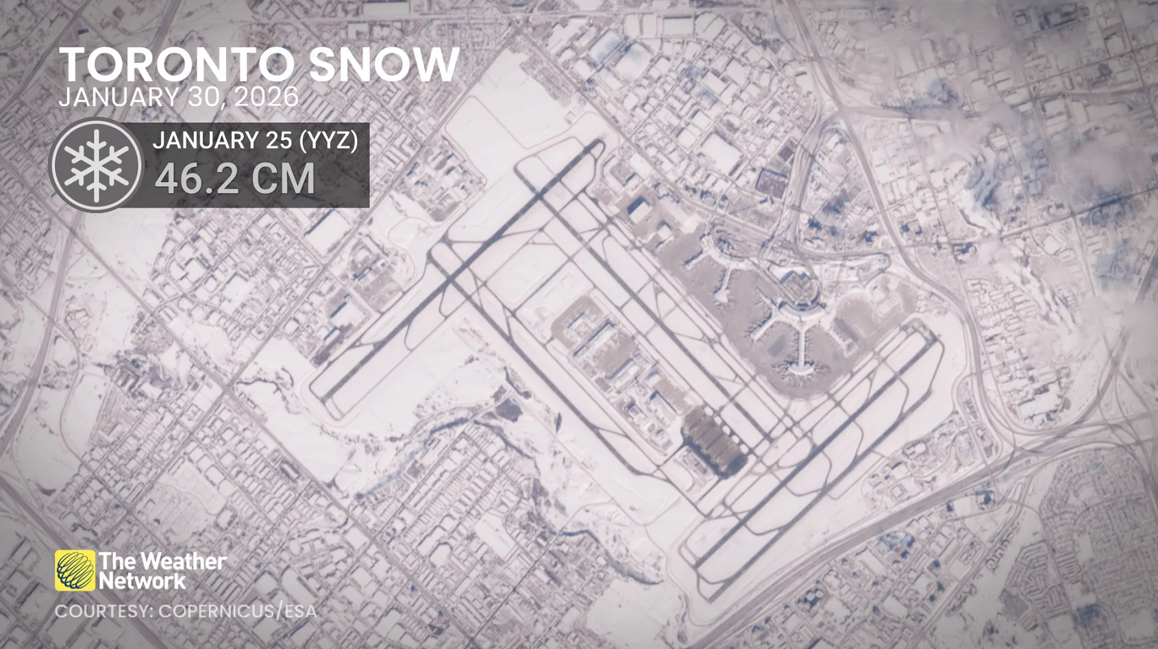 Toronto Airport Satellite January 30 2026