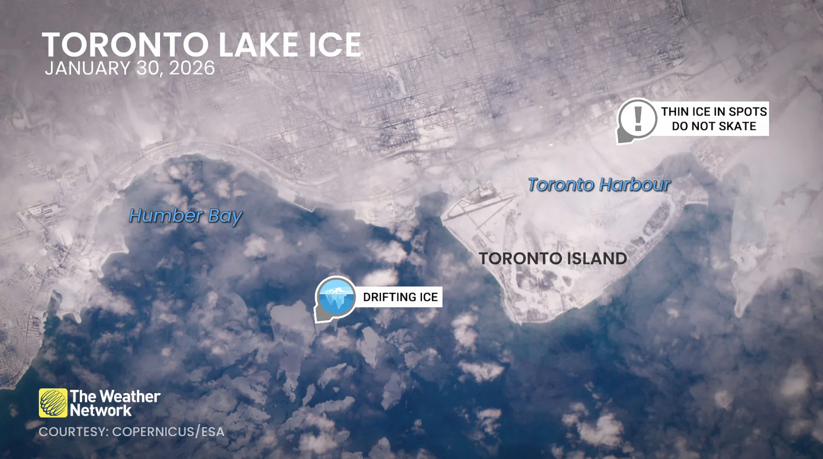 Toronto Lake Ice January 30 2026
