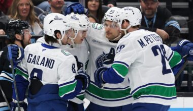 Canucks show likely lineup for Wednesday’s return to action vs. Jets