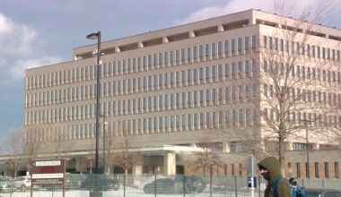 Unlawful assembly declared, over 50 arrested outside Whipple building after deputy was 'struck in the head'