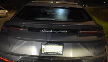 Lamborghini impounded after travelling nearly 3 times speed limit in Metro Vancouver - CTV News