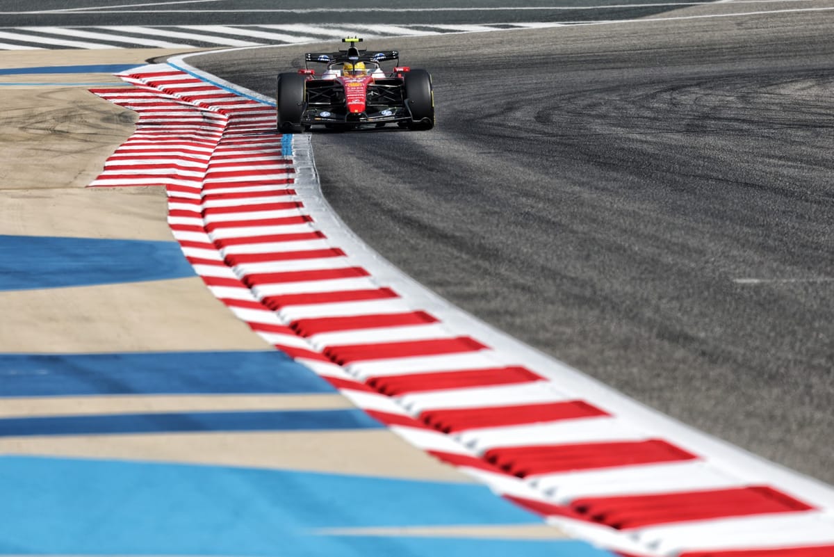 New best lap of Bahrain F1 test as crazy Ferrari wing causes stir