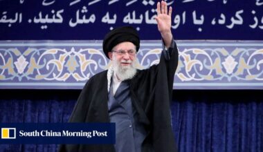 Iran fires missiles, Khamenei threatens to sink US warship as nuclear talks start