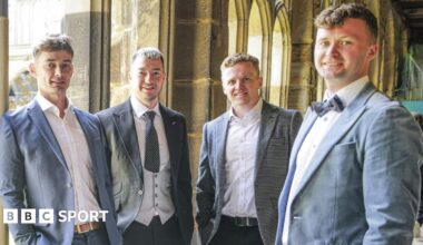 Grant Hardie, Hammy McMillan, Bobby Lammie and Bruce Mouat