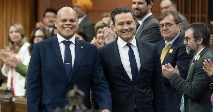 Poilievre won’t back MP’s claim Canada throwing anti-U.S. ‘hissy fit’