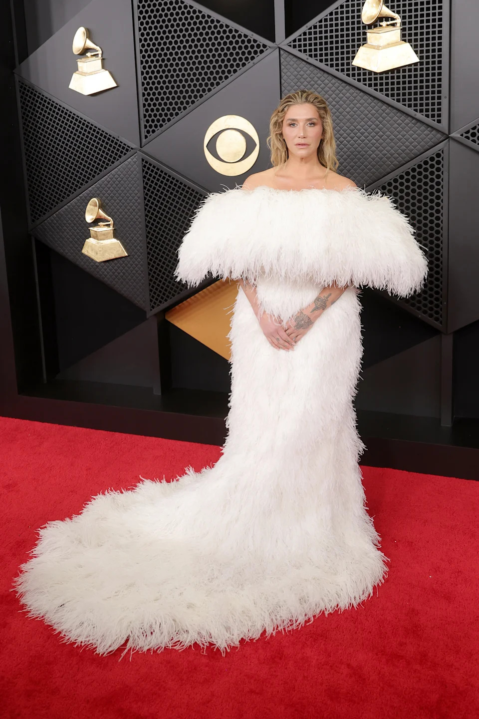LOS ANGELES, CALIFORNIA - FEBRUARY 01: (FOR EDITORIAL USE ONLY) Kesha attends the 68th GRAMMY Awards at Crypto.com Arena on February 01, 2026 in Los Angeles, California. (Photo by Brianna Bryson/WireImage)
