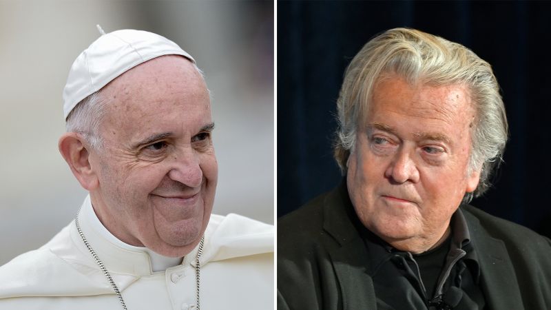 Steve Bannon courted Epstein in his efforts to ‘take down’ Pope Francis