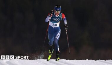Dasom Han competing in the women's sprint classic qualification