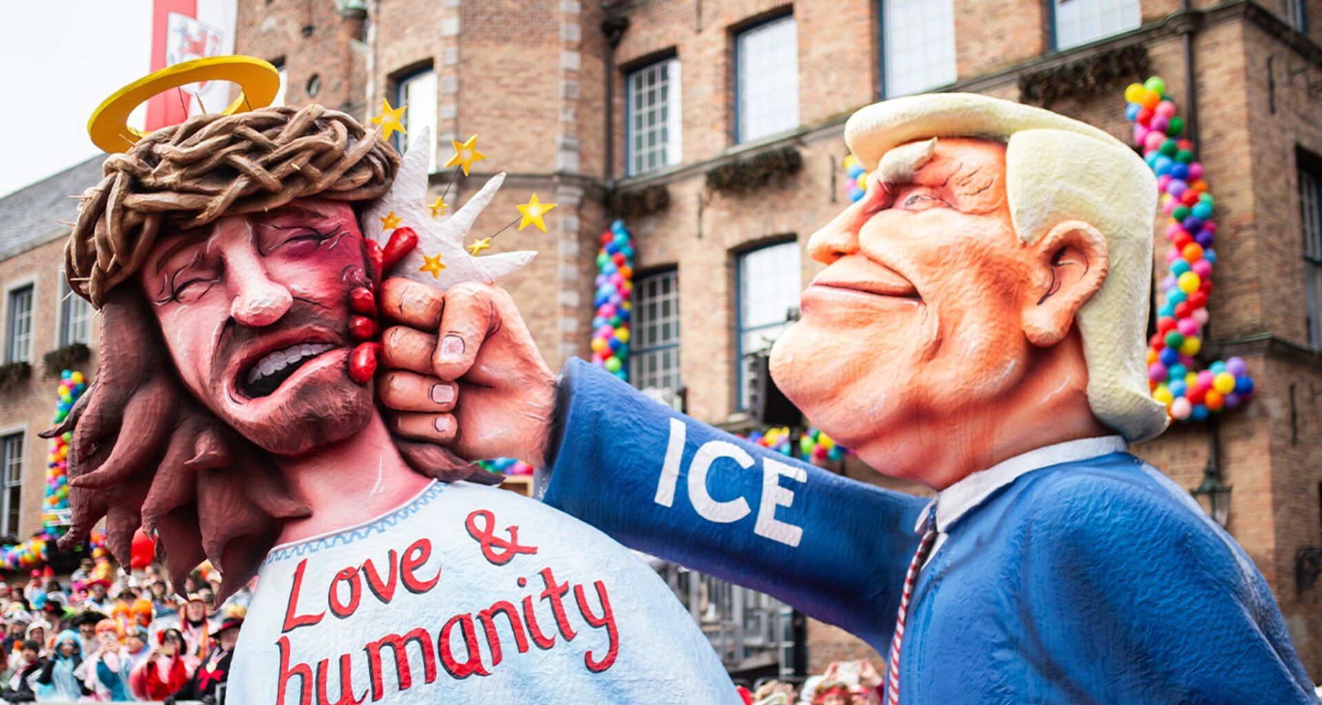 Trump Brutally Mocked on Presidents Day With Satirical Floats at German Festival