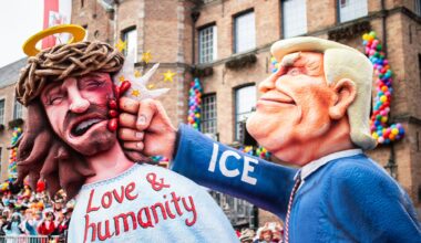 Trump Brutally Mocked on Presidents Day With Satirical Floats at German Festival