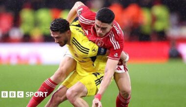 Nottingham Forest 1-2 Fenerbahce (4-2 agg): Nervy Forest reach Europa League last 16