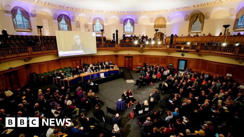 Church of England abandons proposals for same-sex blessing ceremonies - BBC