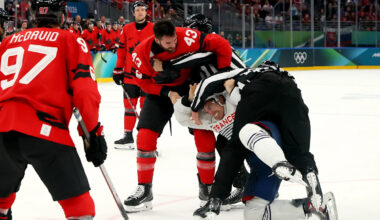 2026 Winter Olympics: Fans in awe as Team Canada men's hockey team demolishes France 10-2